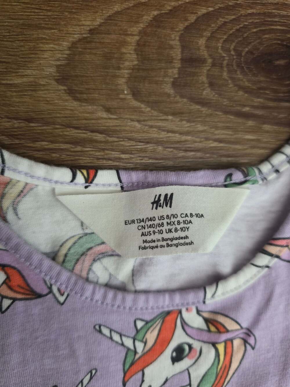 H&M Girls Sleeveless Unicorn Jersey Dresses (Set of 2) size 8/10 - Picture 5 of 6